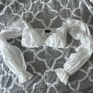 Pretty little thing white crop